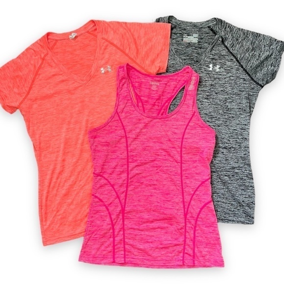 Bundle of 3 Under Armour and Reebok Workout Tops sz S/M - Picture 14 of 15